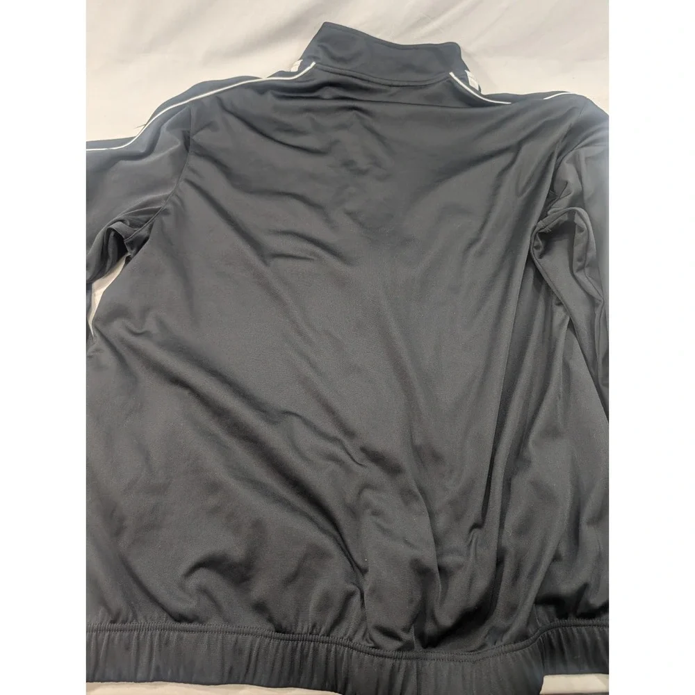 Vintage Nike Jacket Men XXLT Black Sportswear Track Top Full Zip Swoosh Logo